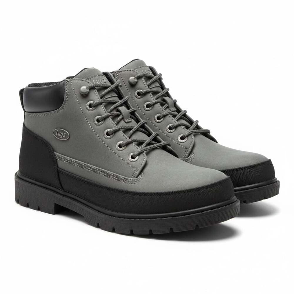 Lugz Drifter Weatherguard Men's Boots Size 10 Charcoal Black Slip Resistant